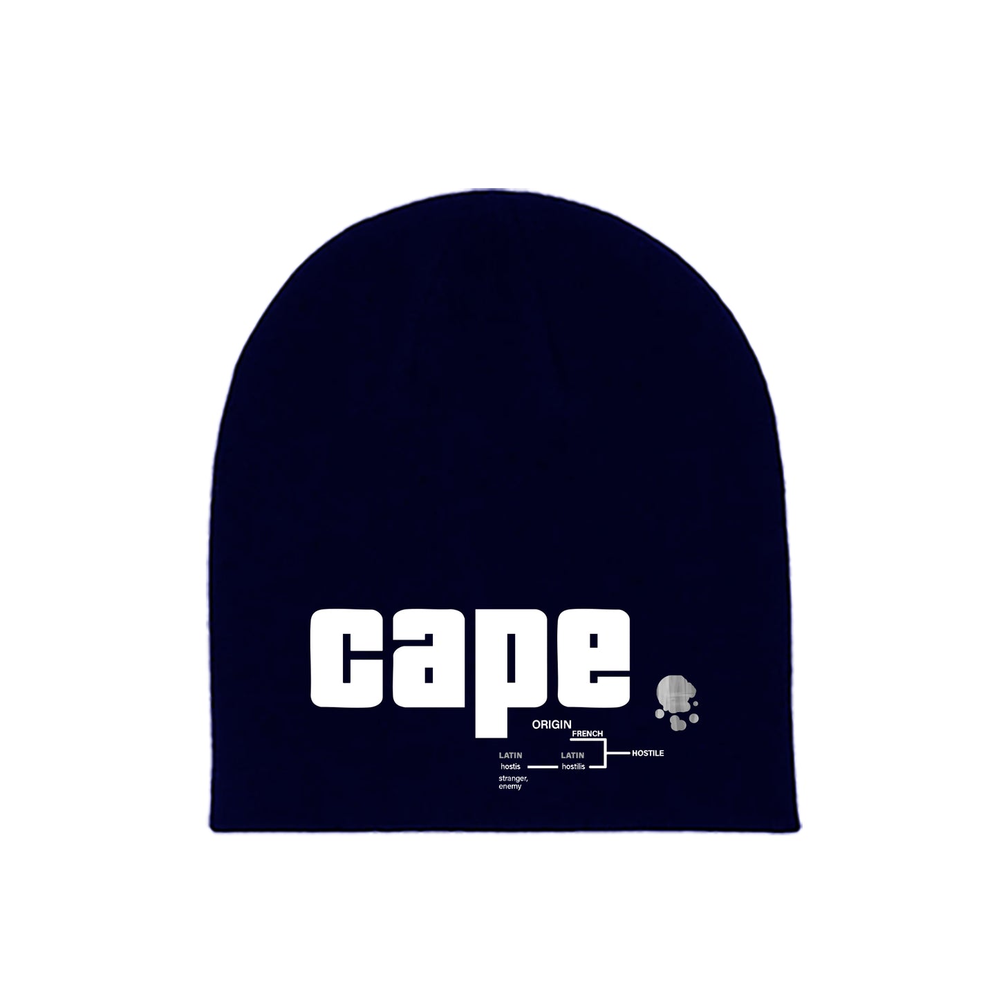 Double side logo Beanie (navy blue)